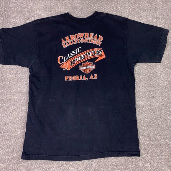 Harley Davidson 2006 T Shirt Men's XL Fits like Large Arrowhead Peoria Made USA - Picture 4 of 10